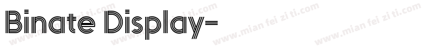Binate Display字体转换